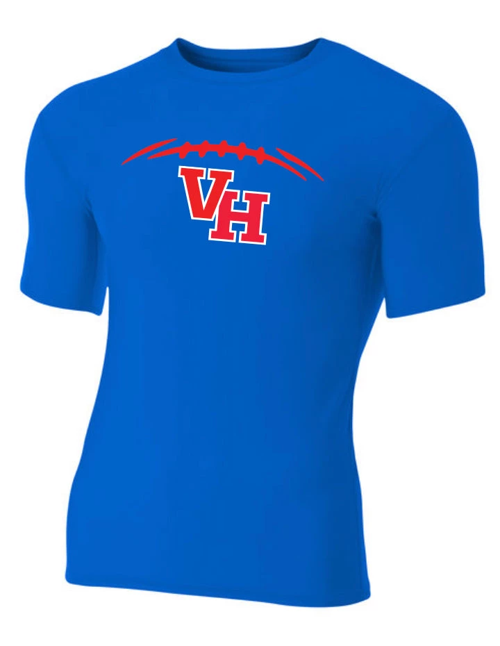 Bandwagon Sports Vestavia Football Compression Shirt (Blue) Vestavia Hills Youth Football 1 Bandwagon Sports Vestavia Football Compression Shirt (Blue) Vestavia Hills Youth Football