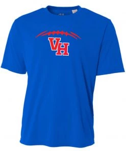 Bandwagon Sports Vestavia Football Loose Fit Performance Shirt (Blue) Vestavia Hills Youth Football