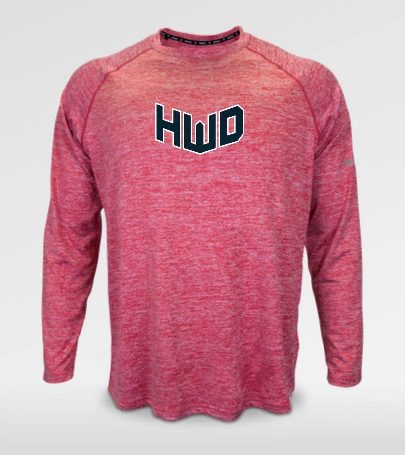 Homewood Marucci Performance Long Sleeve Shirt W/ Navy HWD 1 Homewood Marucci Performance Long Sleeve Shirt W/ Navy HWD