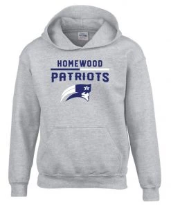 Bandwagon Sports Homewood Patriots Hoodie (Gray)