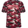 Badger Camo Performance Shirt W/ Red Homewood Patriots