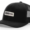 Richardson Trucker Hat W/ White/Black Homewood Block