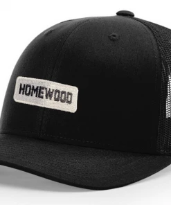 Richardson Trucker Hat W/ White/Black Homewood Block