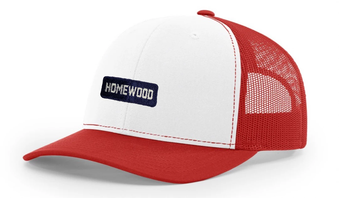 Richardson Trucker Hat W/ Navy/White Homewood Block 2 Richardson Trucker Hat W/ Navy/White Homewood Block