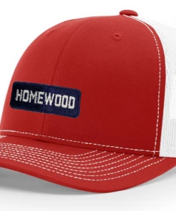 Richardson Trucker Hat W/ Navy/White Homewood Block