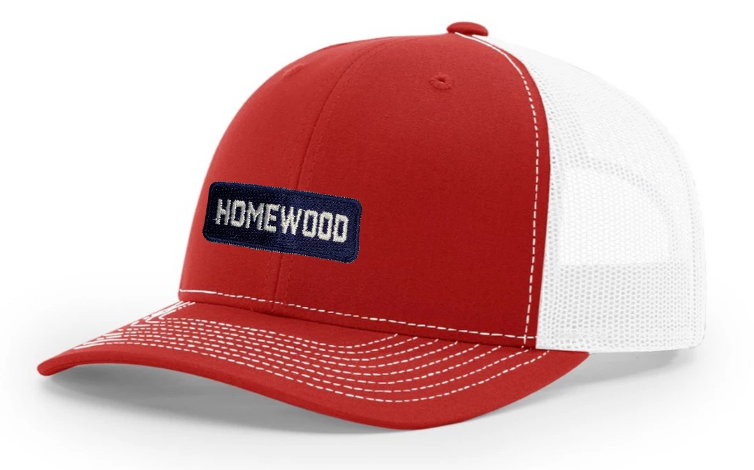Richardson Trucker Hat W/ Navy/White Homewood Block 1 Richardson Trucker Hat W/ Navy/White Homewood Block