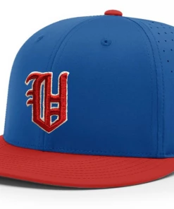 Richardson Fitted Baseball Hat W/ Red Old English V