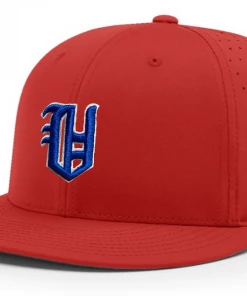 Richardson Fitted Baseball Hat W/ Royal Blue Old English V Vestavia