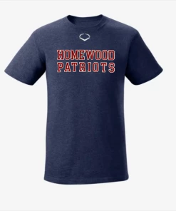 EvoShield T-Shirt W/ Red Homewood Patriots
