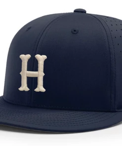 Richardson Fitted Baseball Hat W/ White Pointed H Homewood