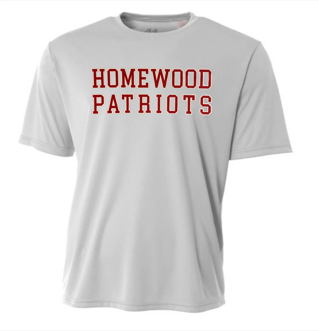 A4 Performance Shirt W/ Red Homewood Patriots 1 A4 Performance Shirt W/ Red Homewood Patriots
