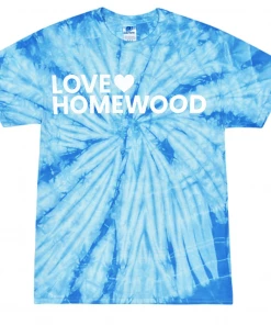 Colortone Tie-Dye T-Shirt W/ White Love Homewood
