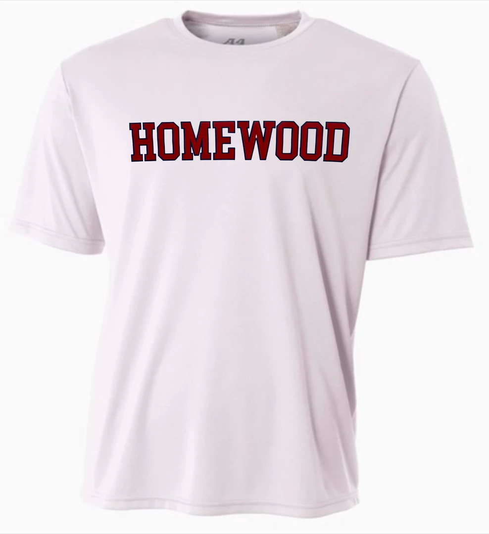 A4 Performance Shirt W/ Red Homewood Block 1 A4 Performance Shirt W/ Red Homewood Block