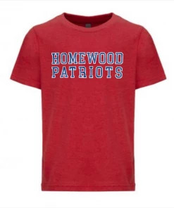 Next Level T-Shirt W/ Navy Homewood Patriots
