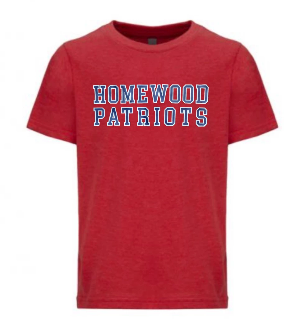 Next Level T-Shirt W/ Navy Homewood Patriots 1 Next Level T-Shirt W/ Navy Homewood Patriots
