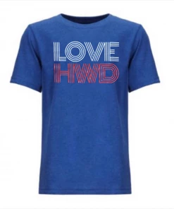Next Level T-Shirt W/ Red/White Lined Love HWD