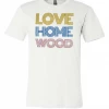 Bella And Canvas Bella & Canvas T-Shirt W/ Yellow/Blue/Pink Lined Love Homewood