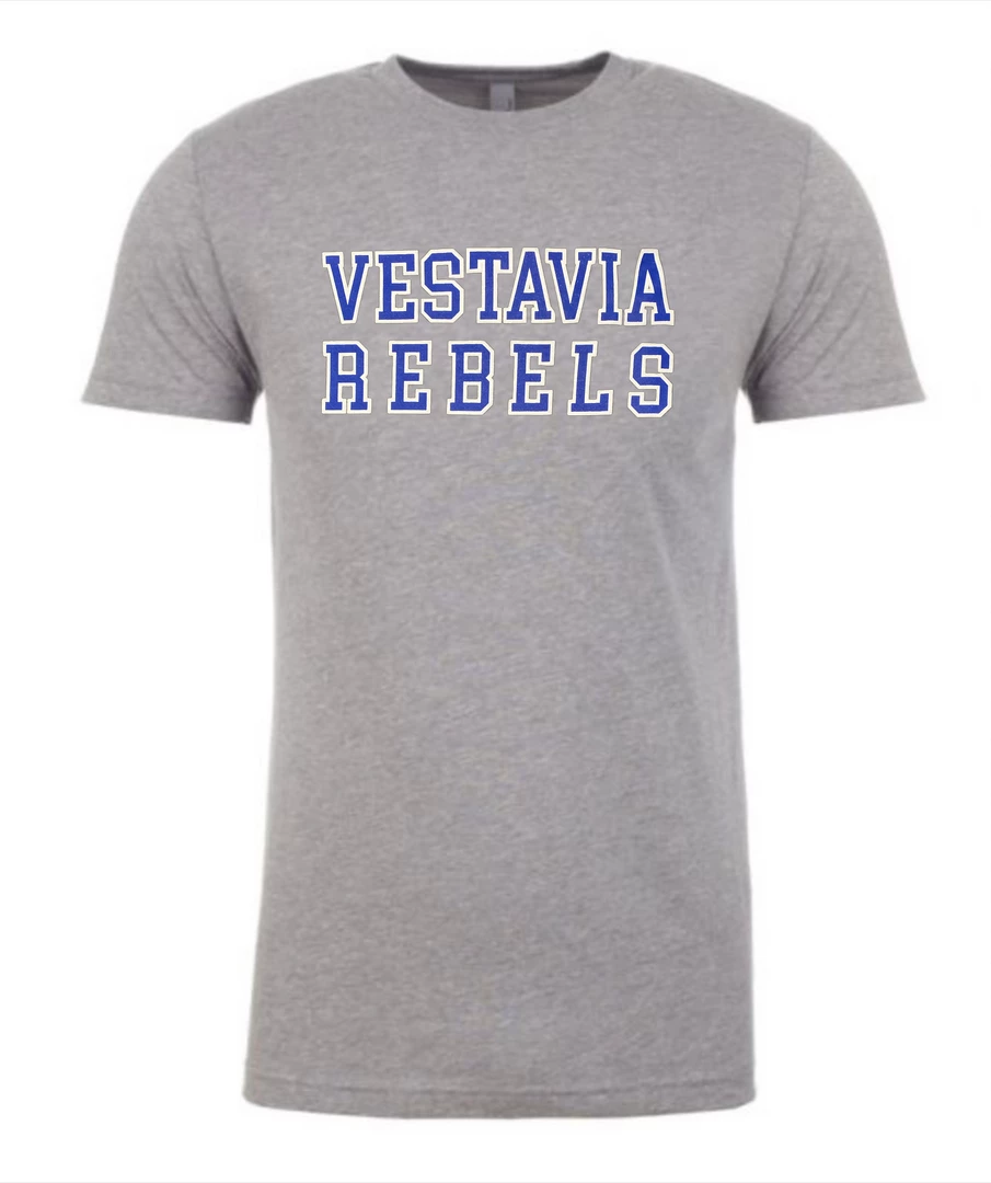 Next Level T-Shirt W/ Royal Blue Vestavia Rebels 1 Next Level T-Shirt W/ Royal Blue Vestavia Rebels