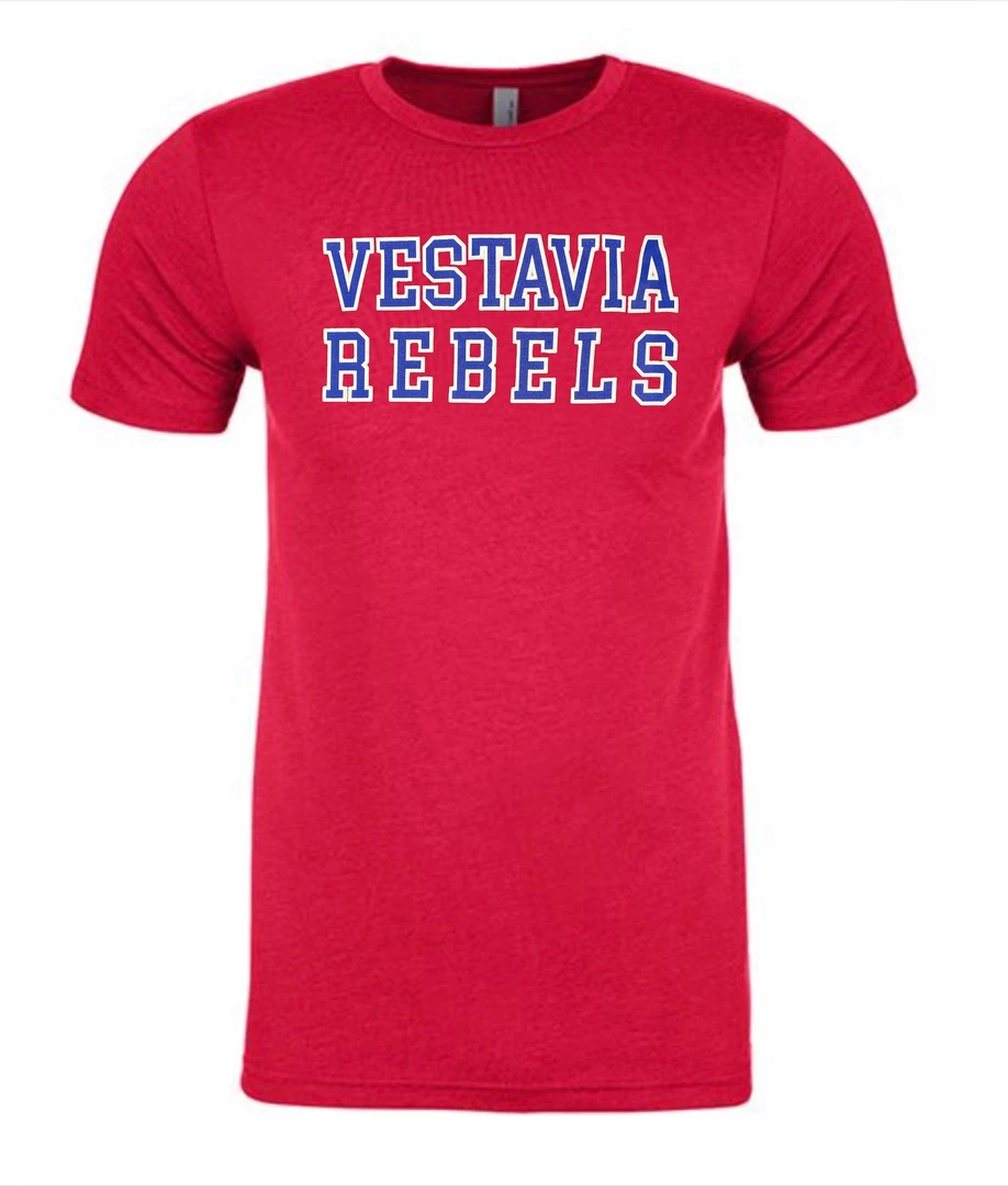 Next Level T-Shirt W/ Royal Blue Vestavia Rebels 2 Next Level T-Shirt W/ Royal Blue Vestavia Rebels