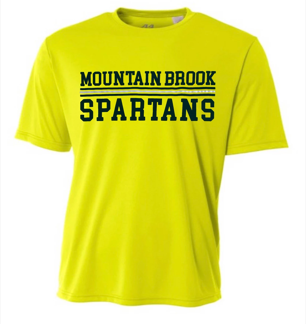 Mtn. Brook A4 Performance Shirt W/ Green Mtn Brook Spartans 1 Mtn. Brook A4 Performance Shirt W/ Green Mtn Brook Spartans