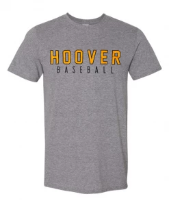 Next Level T-Shirt W/ Orange/Black Hoover Baseball