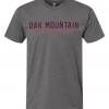 Next Level T-Shirt W/ Navy/Red Oak Mountain Baseball