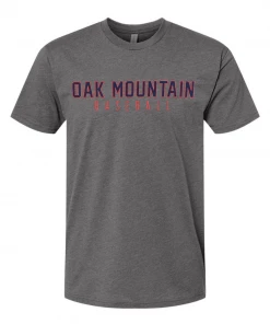Next Level T-Shirt W/ Navy/Red Oak Mountain Baseball