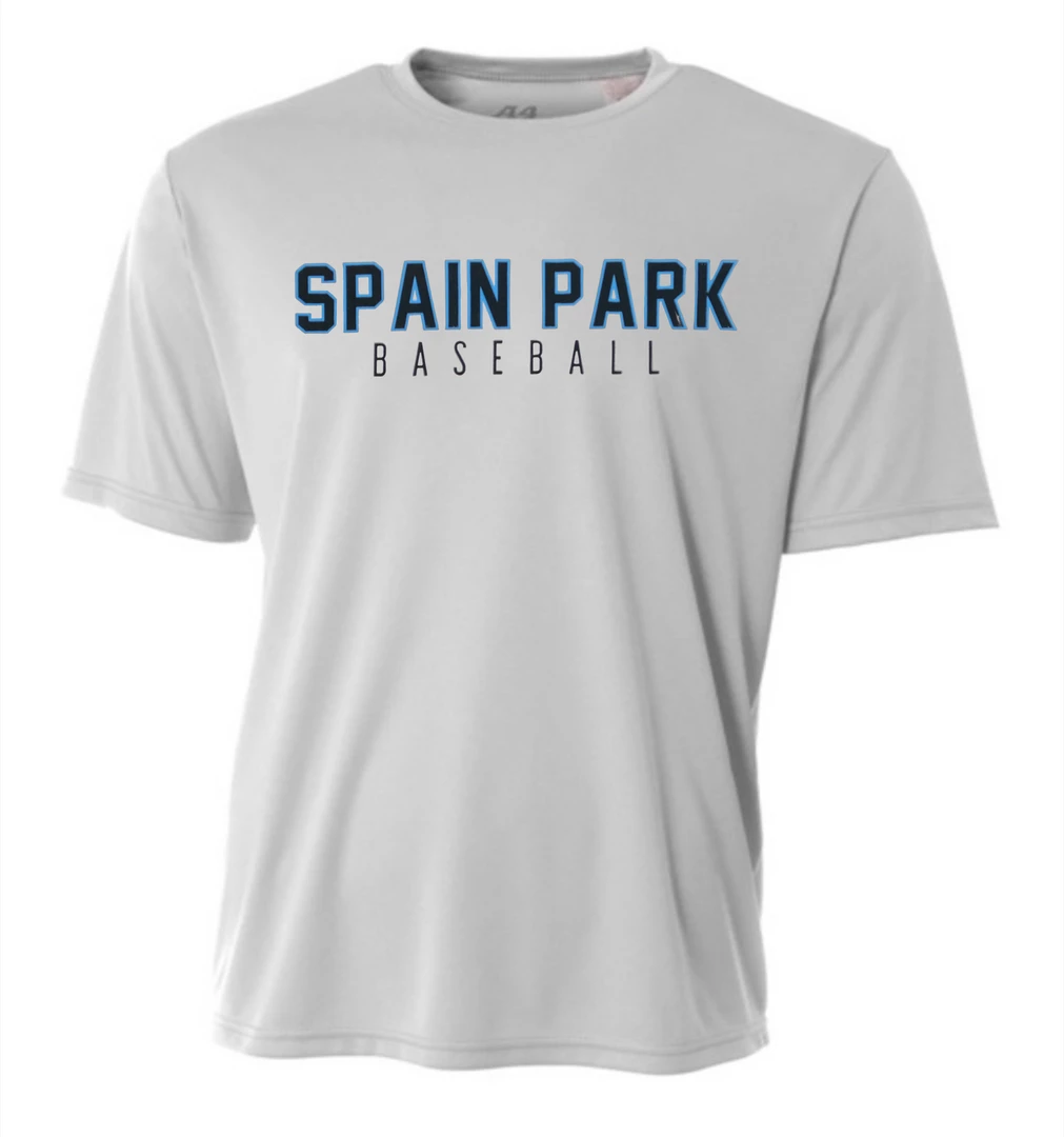 A4 Performance Shirt W/ Powder Blue/Black Spain Park Baseball 2 A4 Performance Shirt W/ Powder Blue/Black Spain Park Baseball