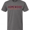 Next Level T-Shirt W/ Red/Navy Homewood Baseball