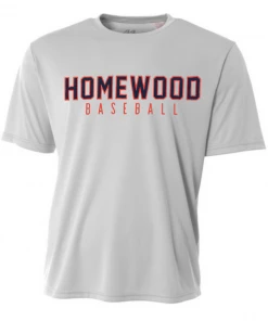 A4 Performance Shirt W/ Navy/Red Homewood Baseball