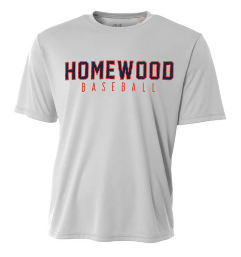 A4 Performance Shirt W/ Navy/Red Homewood Baseball 1 A4 Performance Shirt W/ Navy/Red Homewood Baseball