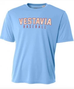 A4 Performance Shirt W/ Red/White Vestavia Baseball