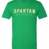 Next Level T-Shirt W/ White/Yellow Spartan Baseball