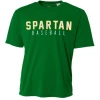 A4 Performance Shirt W/ White/Yellow Spartan Baseball