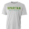 Mtn. Brook A4 Performance Shirt W/ Green/Yellow Spartan Baseball