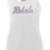Vestavia Augusta Performance Tank Top W/ Powder Blue Rebels Script