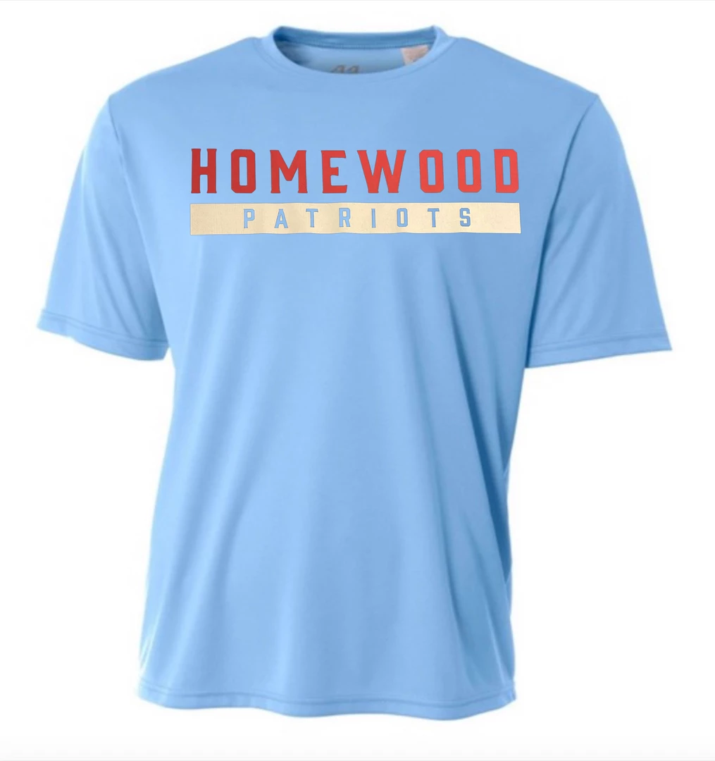 A4 Performance Shirt W/ Red/White Homewood Patriots 1 A4 Performance Shirt W/ Red/White Homewood Patriots