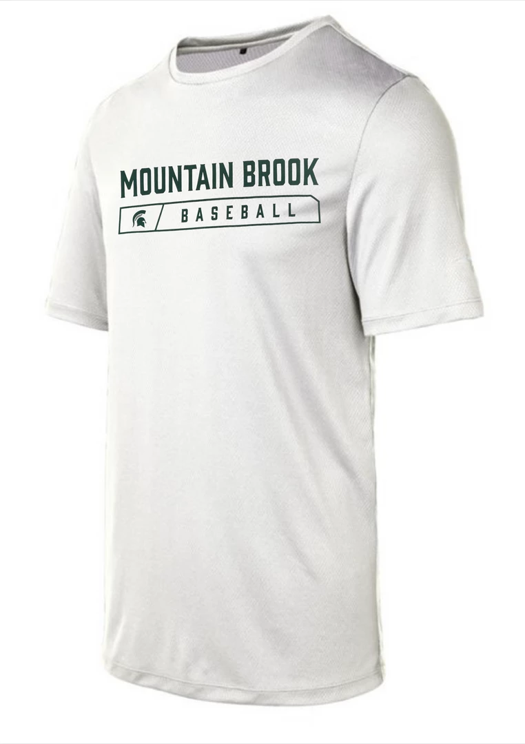 Mizuno Performance Tee W/ Green Mountain Brook Baseball Mtn. Brook 1 Mizuno Performance Tee W/ Green Mountain Brook Baseball Mtn. Brook