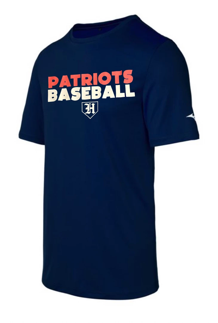 Mizuno Performance Tee W/ Red/White Patriots Baseball Homewood 1 Mizuno Performance Tee W/ Red/White Patriots Baseball Homewood