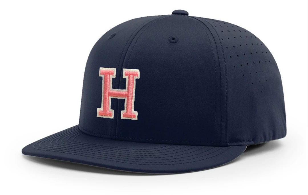 Homewood Richardson Fitted Baseball Hat W/ White/Pink H 1 Homewood Richardson Fitted Baseball Hat W/ White/Pink H