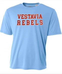 A4 Performance Shirt W/ Red Vestavia Rebels