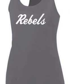 Vestavia Augusta Performance Tank Top W/ White Rebels Script