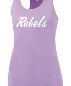 Vestavia Augusta Performance Tank Top W/ White Rebels Script