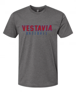 Next Level T-Shirt W/ Red/Royal Blue Vestavia Baseball