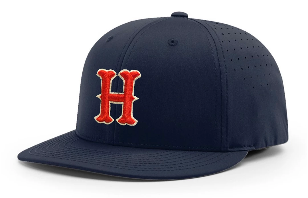 Richardson Fitted Baseball Hat W/ Red Pointed H Homewood 1 Richardson Fitted Baseball Hat W/ Red Pointed H Homewood