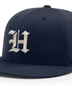 Richardson Fitted Baseball Hat W/ White Old English H Homewood