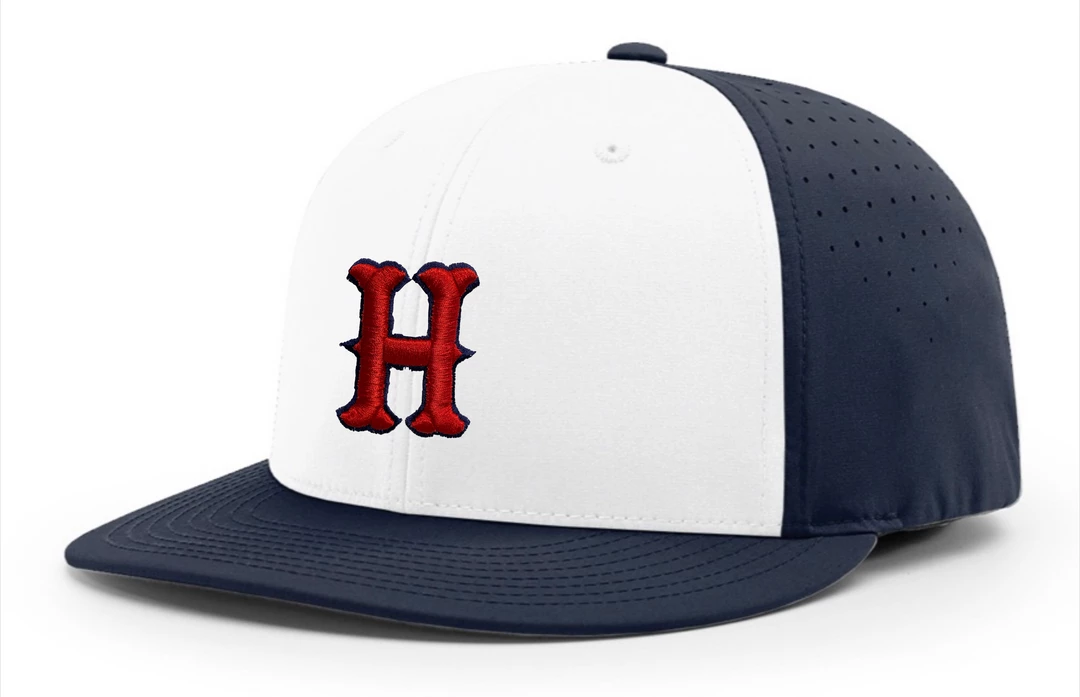 Richardson Fitted Baseball Hat W/ Red Pointed H Homewood 2 Richardson Fitted Baseball Hat W/ Red Pointed H Homewood