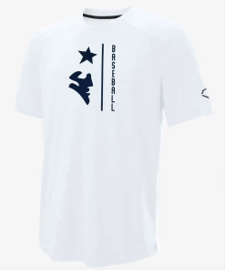Homewood EvoShield Performance Shirt W/ Navy Baseball And Patriot Face