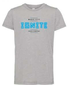 Bandwagon Sports Ignite Short Sleeve Gray T-Shirt Magic City Ignite Apparel