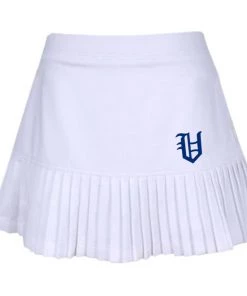 Little Miss Tennis Pleated Skirt W/ Royal Blue Old English V